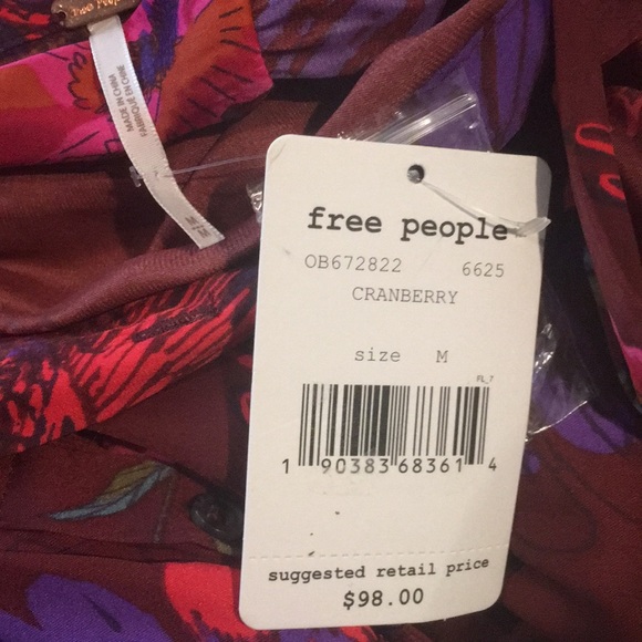 Free People Silky Nights Blouse NWT - Picture 6 of 7